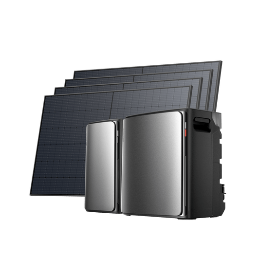 EcoFlow STREAM Ultra X BKW II EcoFlow ES STREAM Ultra X STREAM AC Pro (con 1 × cable paralelo GRATIS) + 4 panel solar bifacial de 520 W