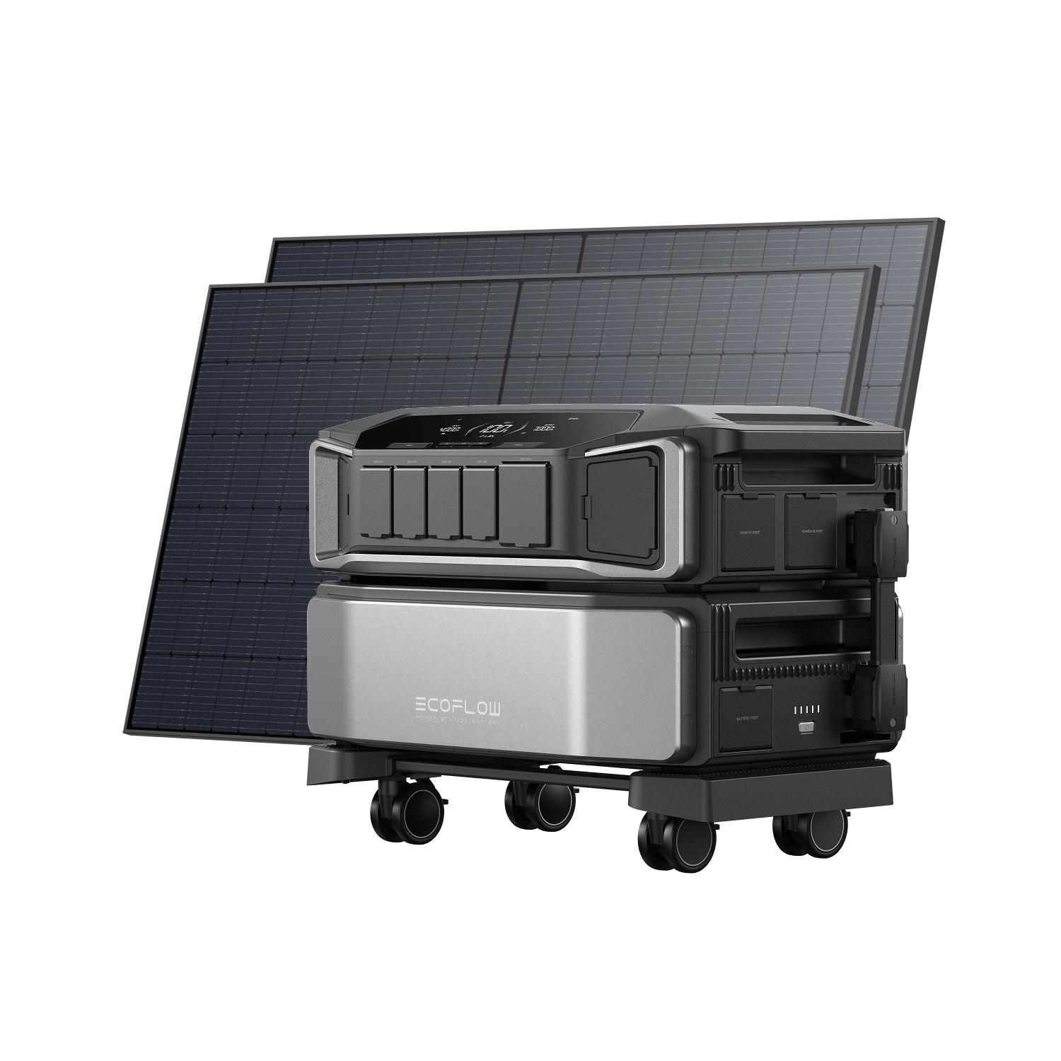 EcoFlow DELTA Pro Ultra Power Station EcoFlow Europe DELTA Pro Ultra + 2 × Panel solar rígido de 520 W