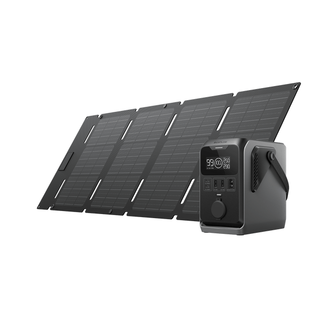 Estación de energía portátil de serie EcoFlow TRAIL DC EcoFlow ES TRAIL 300 DC+Panel Solar Portátil de 45 W (Tipo-C)