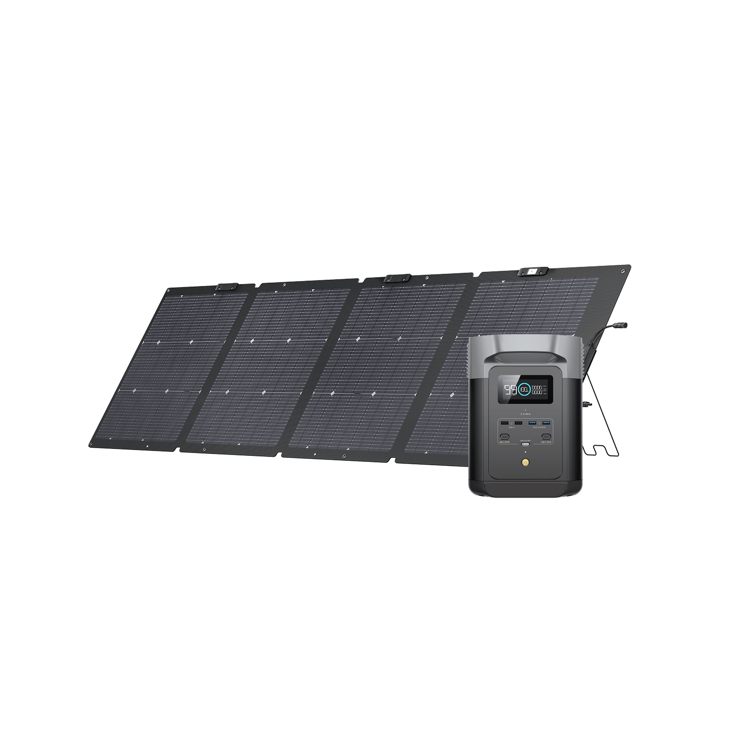 DELTA 2 + Panel solar bifacial de 220 W