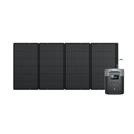 Estación de Energía Portátil EcoFlow DELTA 2 Max Portable Power EcoFlow Europe DELTA 2 Max + Panel Solar Portátil de 400W  