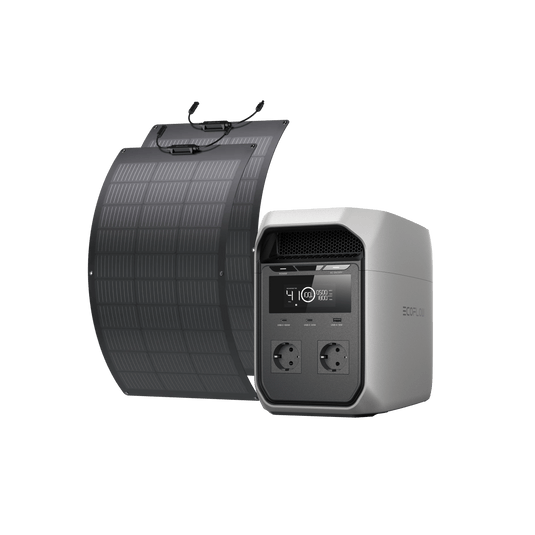 Estación de Energía Portátil EcoFlow DELTA 3 Classic (1024Wh) Portable Power EcoFlow ES DELTA 3 Classic + Panel Solar Flexible de 100W*2