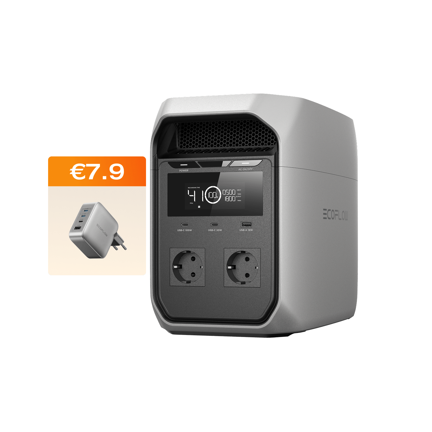 EcoFlow DELTA 3 Classic (1024Wh) Portable Power Station Portable Power EcoFlow ES DELTA 3 Classic + Cargador RAPID Pro 140 W