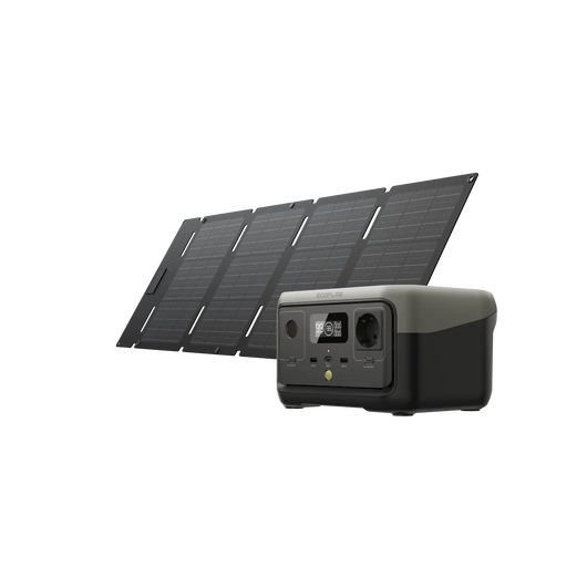 Estación de energía portátil EcoFlow RIVER 2 EcoFlow Spain RIVER 2 + Panel solar portátil de 45 W