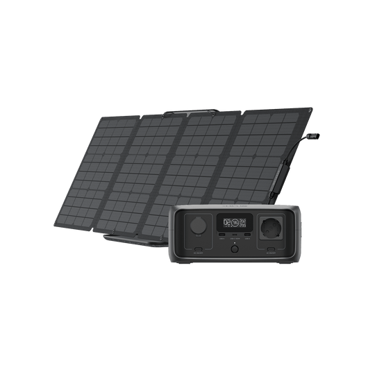 Estación de energía portátil EcoFlow RIVER 3 Portable Power EcoFlow Europe RIVER 3 + Panel solar de 110 W