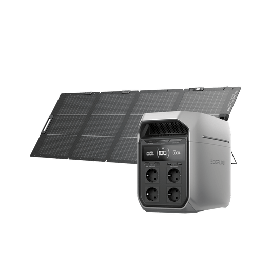 Estación de energía portátil Serie EcoFlow DELTA 3 EcoFlow Europe DELTA 3 Plus Panel solar portátil de 200 W
