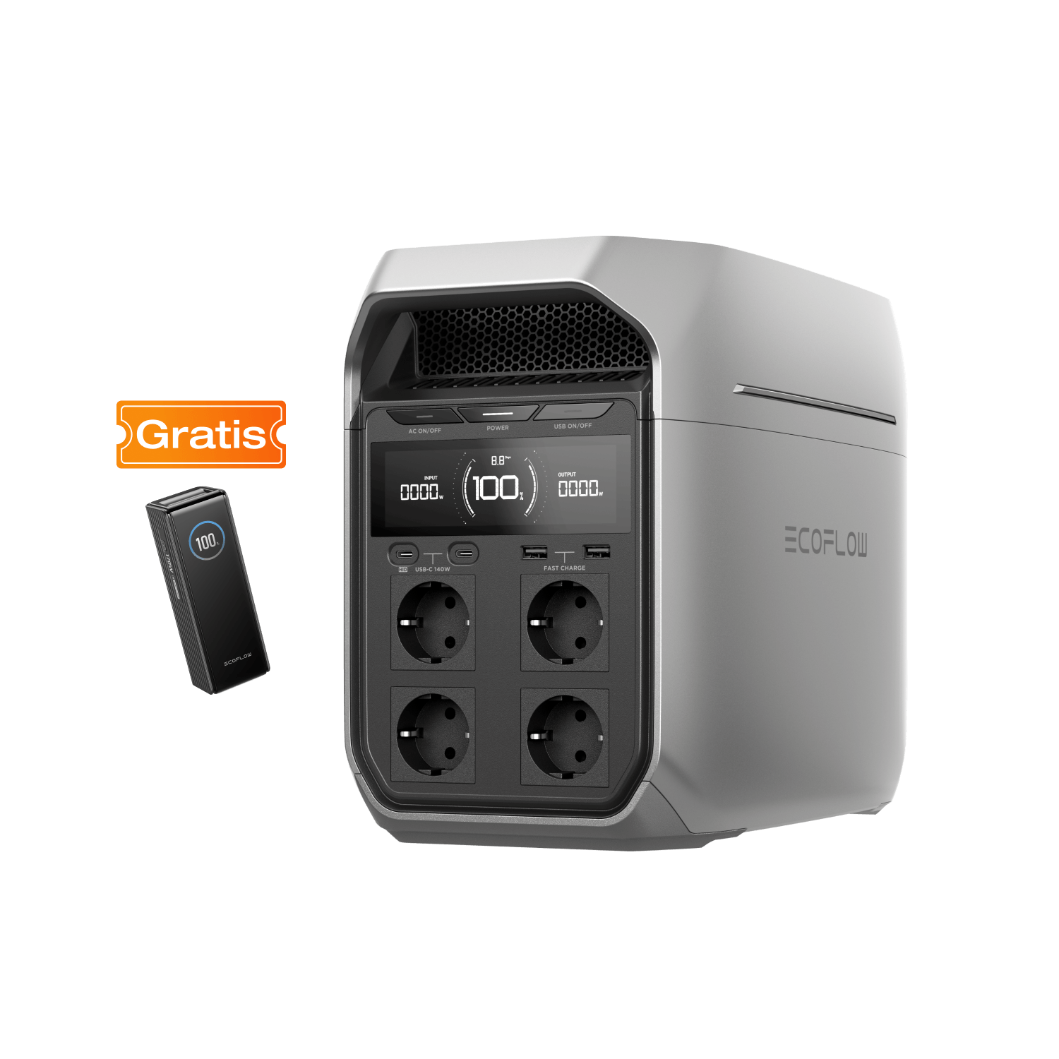 Estación de energía portátil Serie EcoFlow DELTA 3 EcoFlow Europe DELTA 3 Plus Sin accesorio