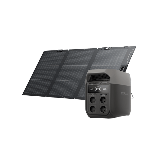 Estación de energía portátil Serie EcoFlow DELTA 3 EcoFlow Europe DELTA 3 Panel solar portátil ligero de 160 W