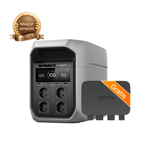 Estación de energía portátil Serie EcoFlow DELTA 3 Max (2048Wh) DELTA 3 Max Plus (2048Wh) / Cargador mediante alternador de 500 W gratis