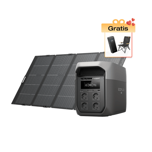 Estación de energía portátil Serie EcoFlow DELTA 3 Max (2048Wh) DELTA 3 Max (2048Wh) / Panel solar portátil y ligero EcoFlow de 400 W