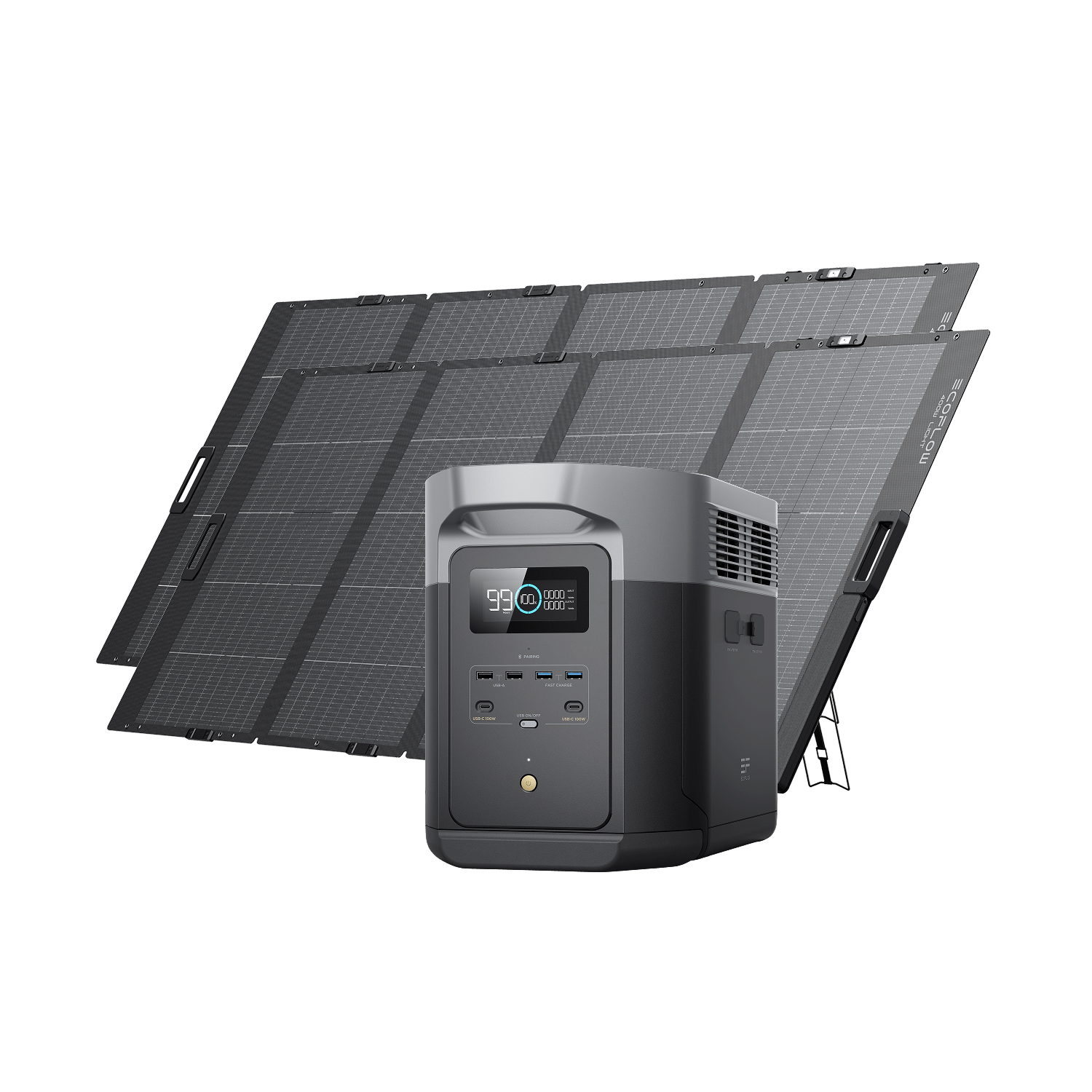 EcoFlow DELTA 2 Max Solar Generator (PV400W) Bundles EcoFlow Europe 2*400 W + DELTA 2 Max
