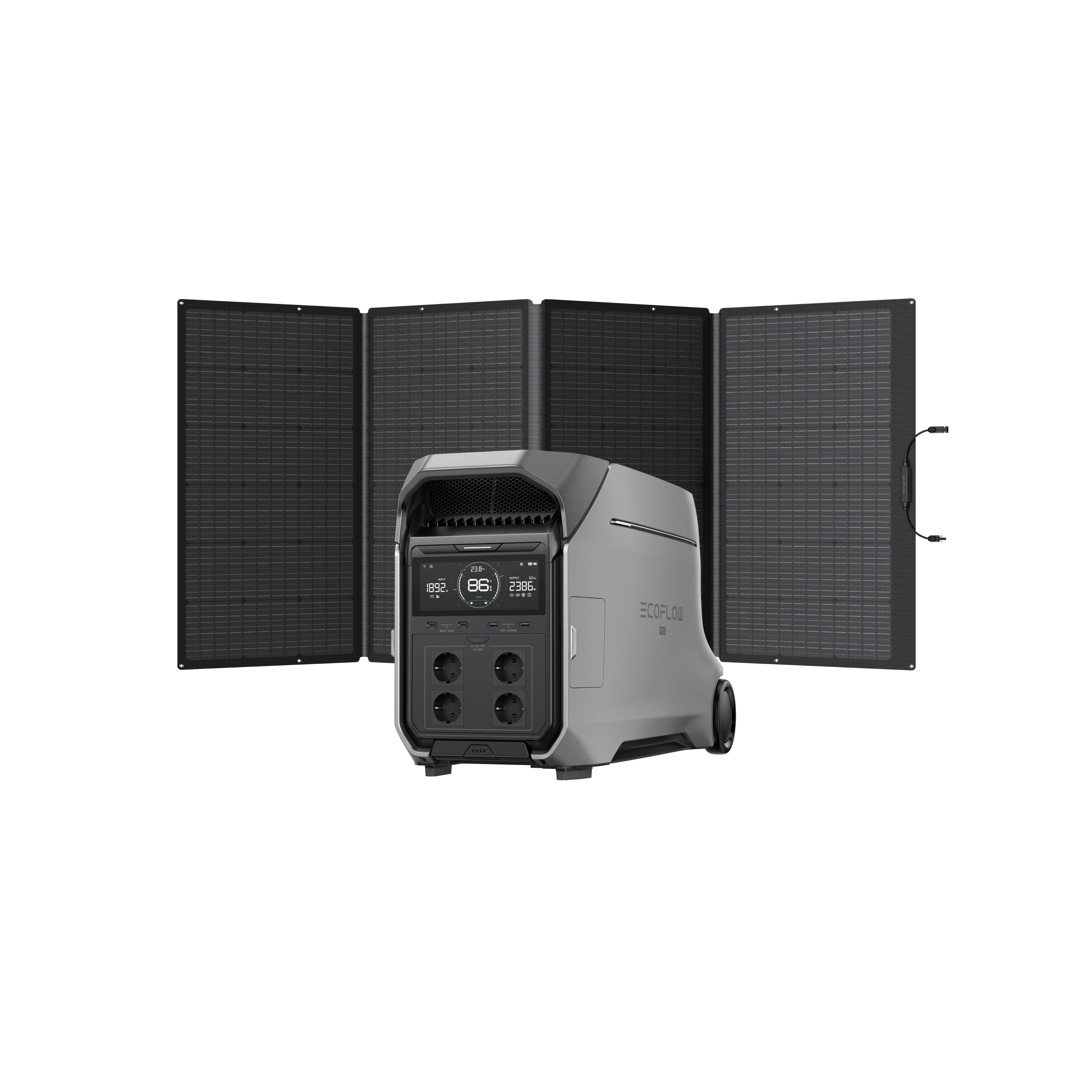 Generador solar EcoFlow DELTA Pro 3 (FV 400 W portátil)  EcoFlow Europe DELTA Pro 3 + Panel Solar Portátil EcoFlow de 400 W  