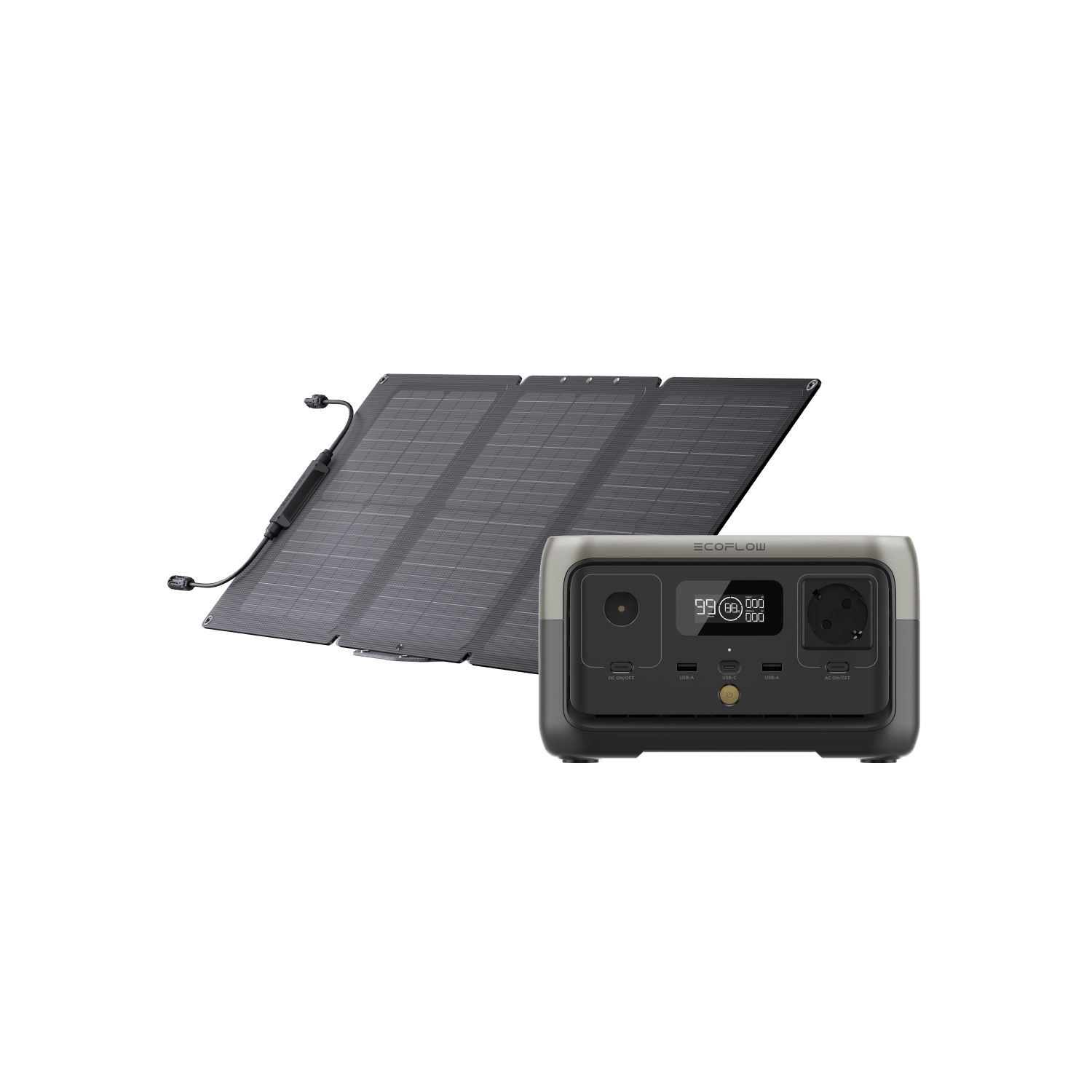 Generador solar EcoFlow RIVER 2 (FV 60 W)  EcoFlow Italia   