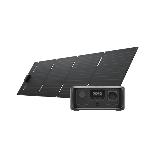 Generador solar EcoFlow RIVER 3 (FV 45 W) Bundles EcoFlow Europe RIVER 3 + Panel solar de 45 W (Tipo C)