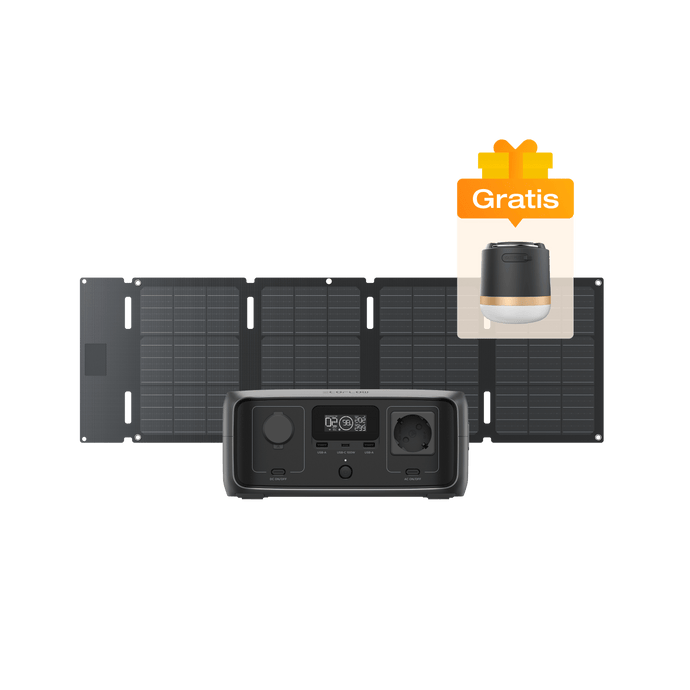 Generador solar EcoFlow RIVER 3 Bundles EcoFlow Europe RIVER 3 + Panel solar de 45 W (Tipo C)  