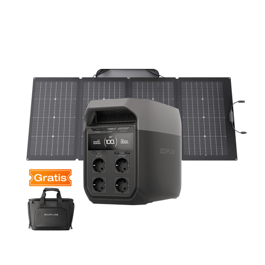Generador solar Serie EcoFlow DELTA 3 (FV 220 W) Bundles EcoFlow ES DELTA 3 1 Panel solar portátil de 220 W