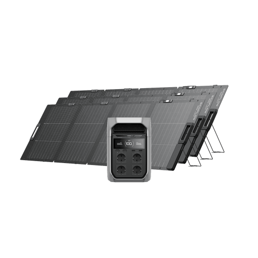 Generador solar Serie EcoFlow DELTA 3 (FV 220 W) Bundles EcoFlow ES DELTA 3 Plus 3 Paneles solares portátiles de 220 W