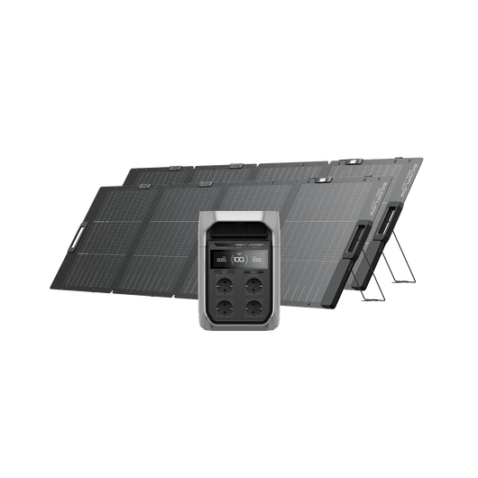 Generador solar Serie EcoFlow DELTA 3 (FV 220 W) Bundles EcoFlow ES DELTA 3 Plus 2 Paneles solares portátiles de 220 W