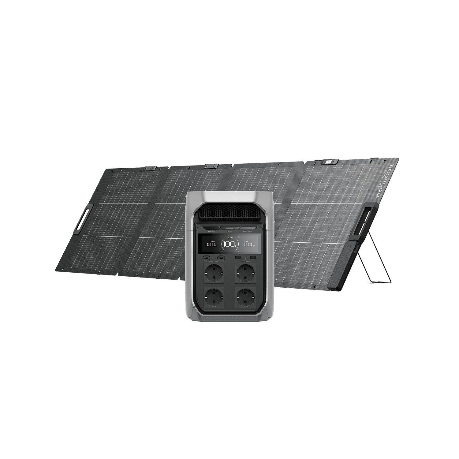 EcoFlow DELTA 3 Plus + Panel solar bifacial de 220 W