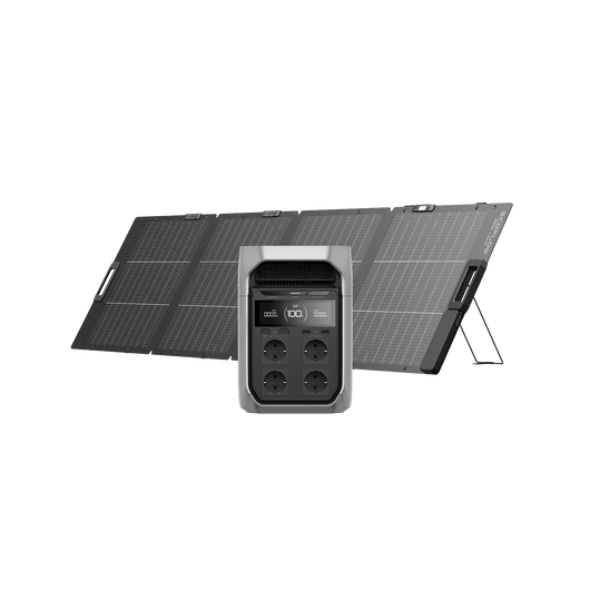 Generador solar Serie EcoFlow DELTA 3 (FV 220 W) Bundles EcoFlow ES DELTA 3 Plus 1 Panel solar portátil de 220 W