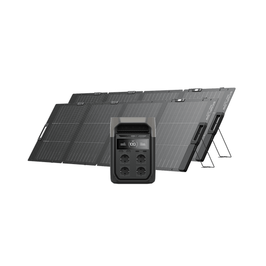 Generador solar Serie EcoFlow DELTA 3 (FV 220 W) Bundles EcoFlow ES DELTA 3 2 Paneles solares portátiles de 220 W