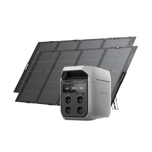 Generador solar Serie EcoFlow DELTA 3 (FV 400 W) DELTA 3 Plus / 2 Paneles solares portátiles de 400 W