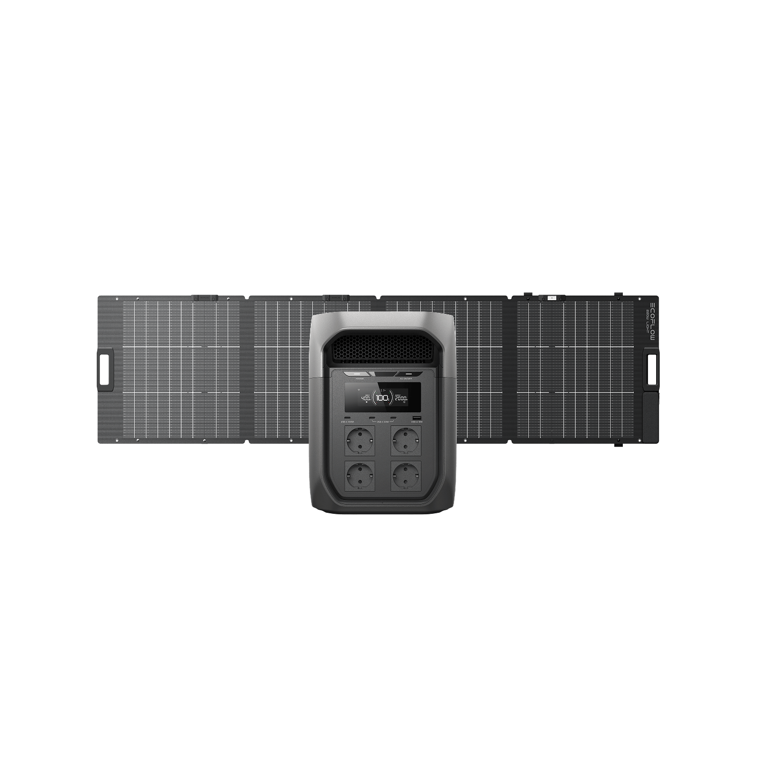EcoFlow DELTA 3 Max Series Solar Generator (PV220W) EcoFlow ES DELTA 3 Max 1 Panel solar portátil bifacial EcoFlow NextGen de 220 W