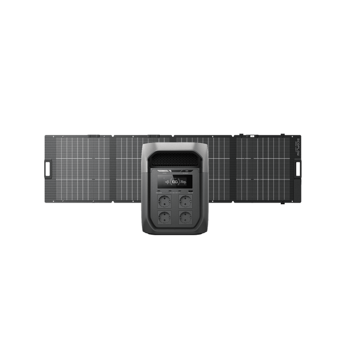Generador solar Serie EcoFlow DELTA 3 Max (FV 220 W) EcoFlow ES DELTA 3 Max 1 Panel solar portátil bifacial EcoFlow NextGen de 220 W