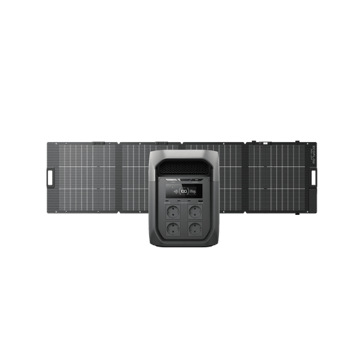 Generador solar Serie EcoFlow DELTA 3 Max (FV 220 W) EcoFlow ES DELTA 3 Max 1 Panel solar portátil bifacial EcoFlow NextGen de 220 W