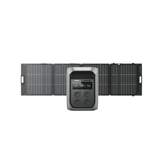 Generador solar Serie EcoFlow DELTA 3 Max (FV 220 W) EcoFlow ES DELTA 3 Max Plus 1 Panel solar portátil bifacial EcoFlow NextGen de 220 W
