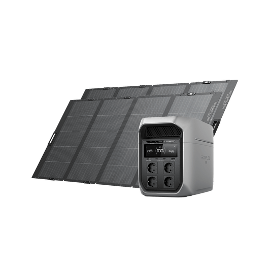 Generador solar Serie EcoFlow DELTA 3 Max (FV 400 W) EcoFlow ES DELTA 3 Max Plus 2 Panel solar portátil y ligero EcoFlow de 400 W