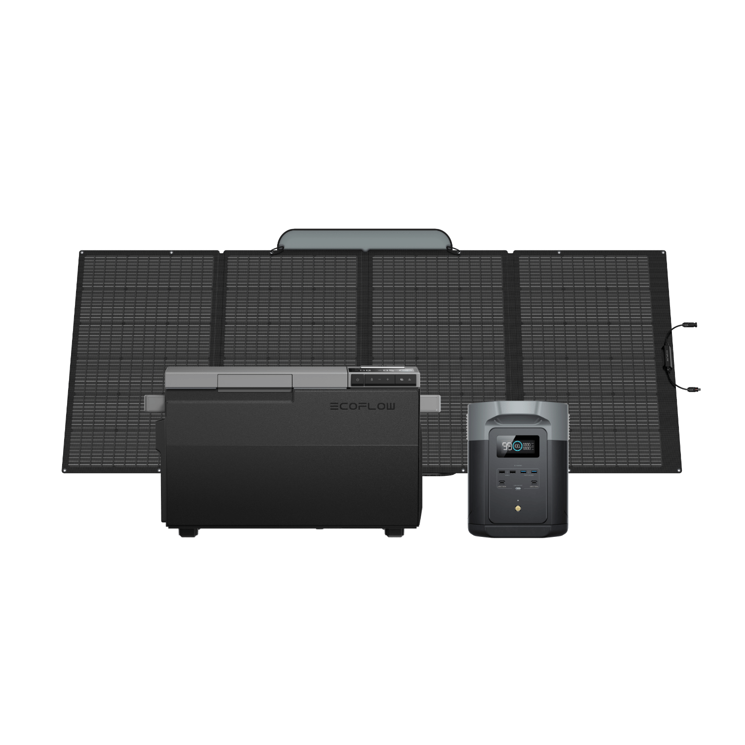 EcoFlow GLACIER + EcoFlow DELTA 2 Max + Panel solar portátil EcoFlow de 400W  EcoFlow Europe Default Title  