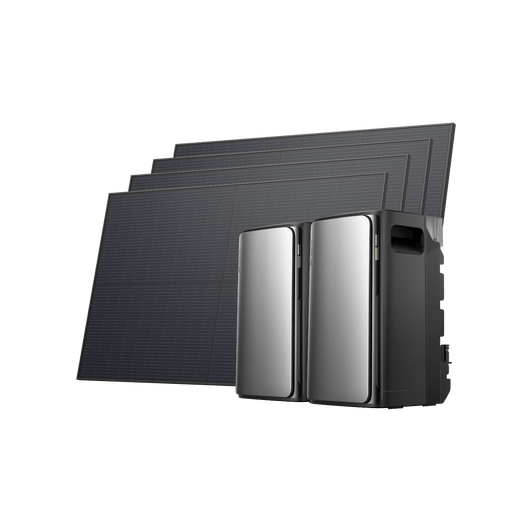 Kit solar autoconsumo 800W con batería LFP EcoFlow STREAM Ultra/Pro/Max STREAM Ultra / STREAM Max + 4 paneles solares rígidos de 450 W