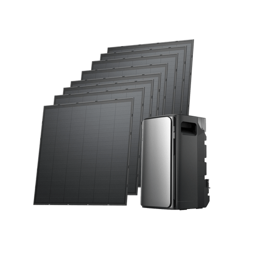 Kit solar autoconsumo 800W con batería LFP EcoFlow STREAM Ultra/Pro/Max STREAM Ultra / 8 paneles solares rígidos de 250 W