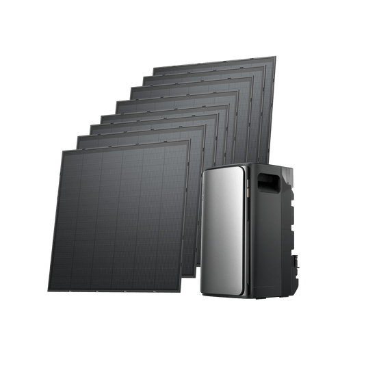 Kit solar autoconsumo 800W con batería LFP EcoFlow STREAM Ultra/Pro/Max STREAM Ultra / 8 paneles solares rígidos de 250 W