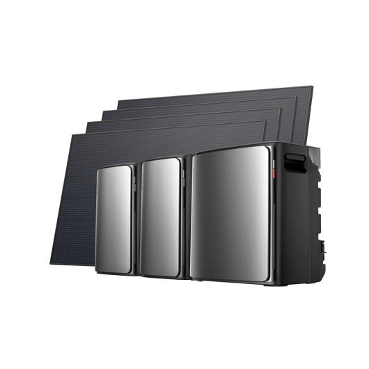 kit solar autoconsumo 800W con batería LFP EcoFlow STREAM Ultra X BKW II EcoFlow ES STREAM Ultra X 2 × STREAM Max + 4 panel solar de 450 W