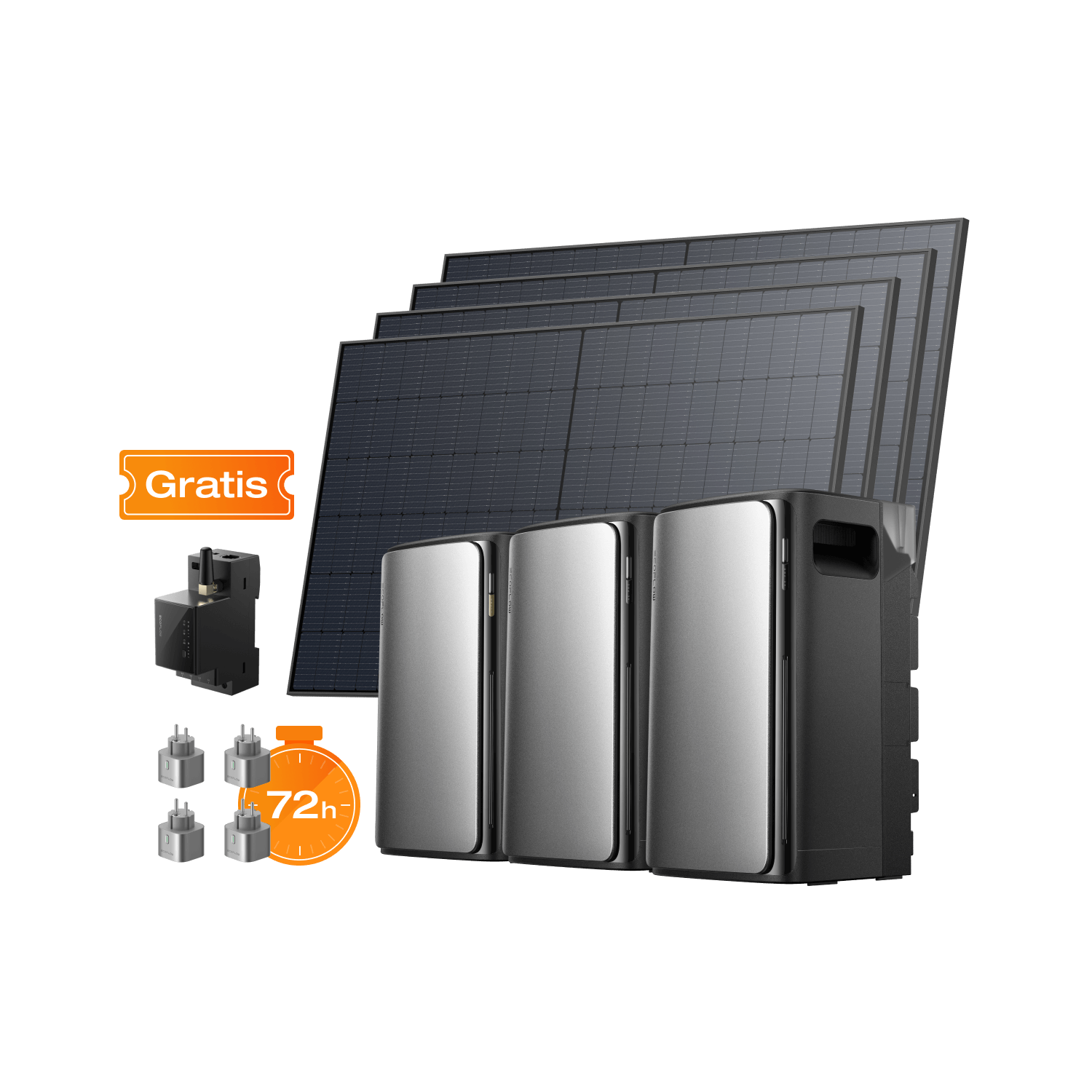 Kit Solar EcoFlow STREAM Series BKW II EcoFlow ES Set EcoFlow STREAM Series Advanced (2080 Wp)