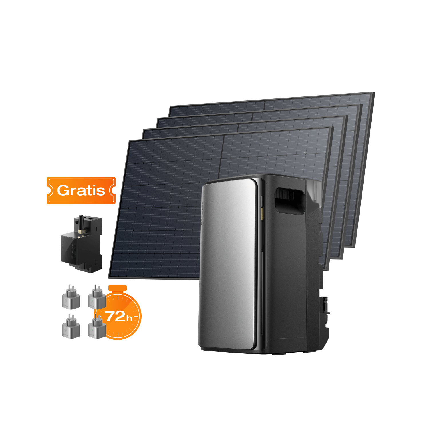 Kit Solar EcoFlow STREAM Series BKW II EcoFlow ES Set EcoFlow STREAM Ultra (2080 Wp)