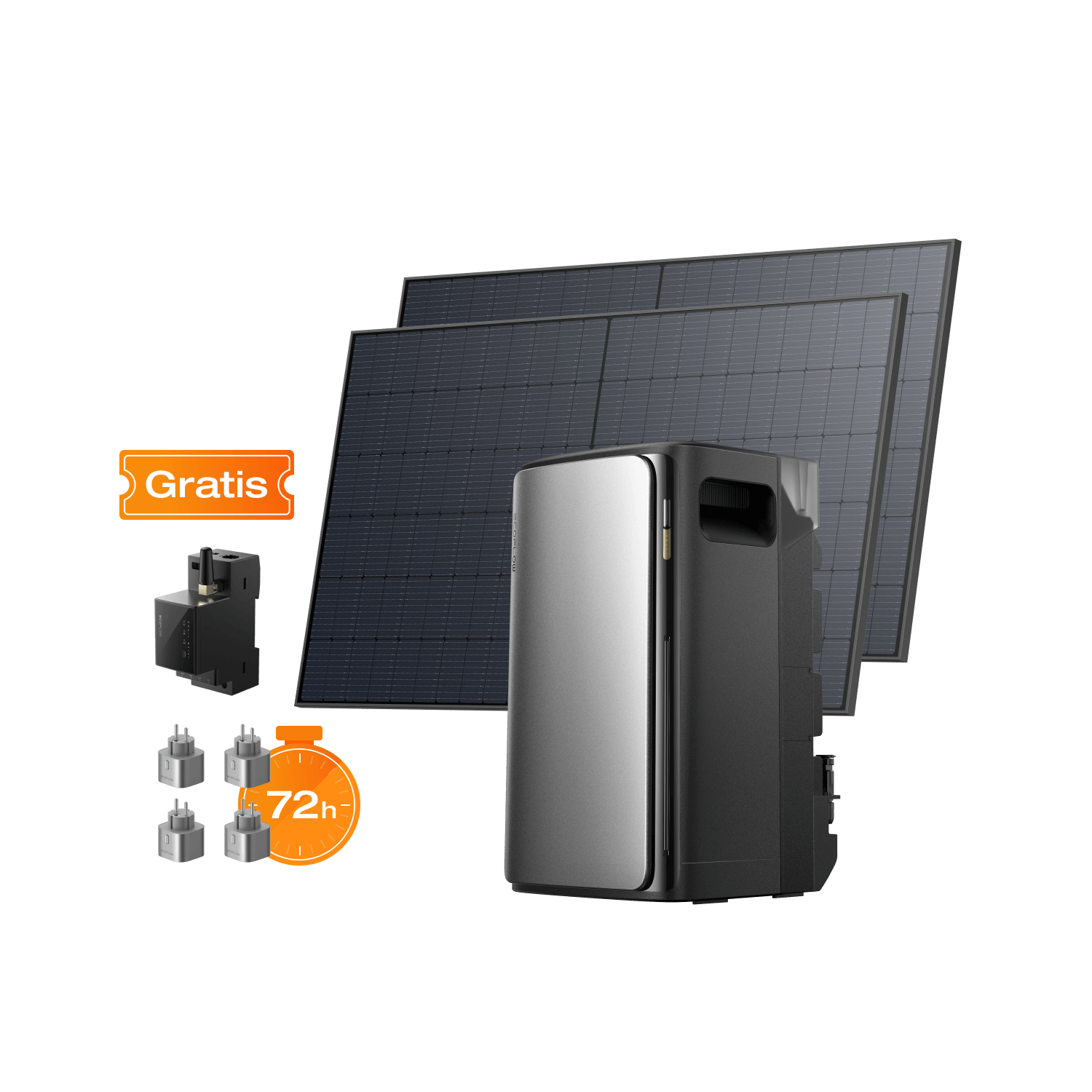 Kit Solar EcoFlow STREAM Series BKW II EcoFlow ES Set EcoFlow STREAM Basic (1040 Wp)