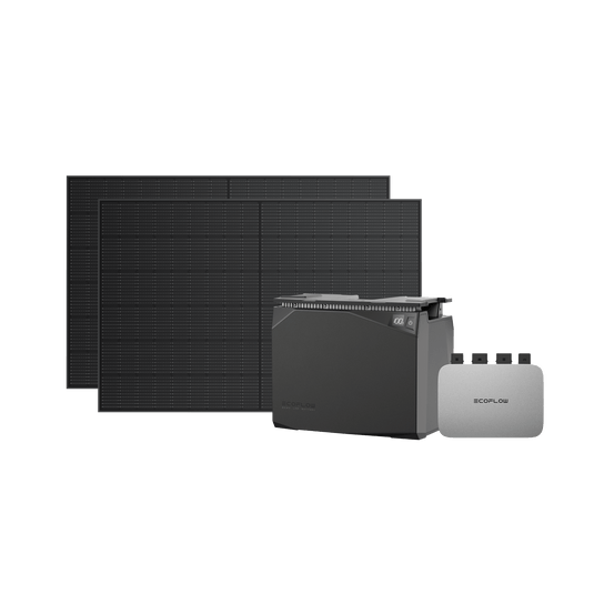 Kit solar para balcones EcoFlow PowerStream con batería resistente al agua 2 kWh/5 kWh  EcoFlow Germany PowerStream 800 W Batería resistente al agua 2 kWh + 2x 400 W Panel Solar Rígido 