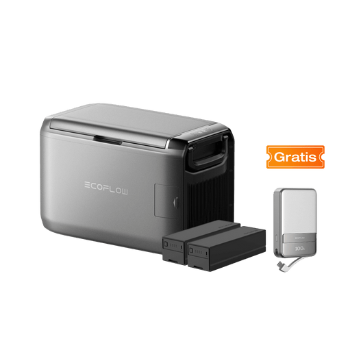 Nevera congelador portátil EcoFlow GLACIER Classic EcoFlow Europe 45L 2 x Batería enchufable
