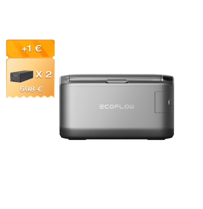 Nevera congelador portátil EcoFlow GLACIER Classic EcoFlow Europe 35L 2 x Batería enchufable