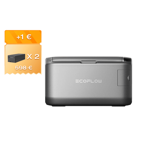 Nevera congelador portátil EcoFlow GLACIER Classic EcoFlow Europe 35L 2 x Batería enchufable