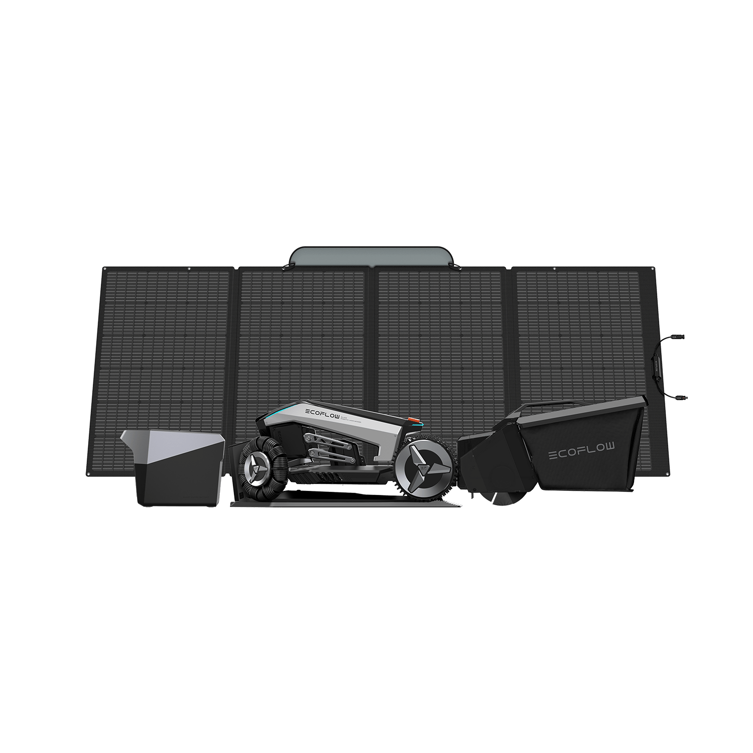 Robot cortacésped EcoFlow BLADE  EcoFlow Europe BLADE + Kit Barredora de Césped + Batería Adicional Inteligente + Panel Solar de 400W  