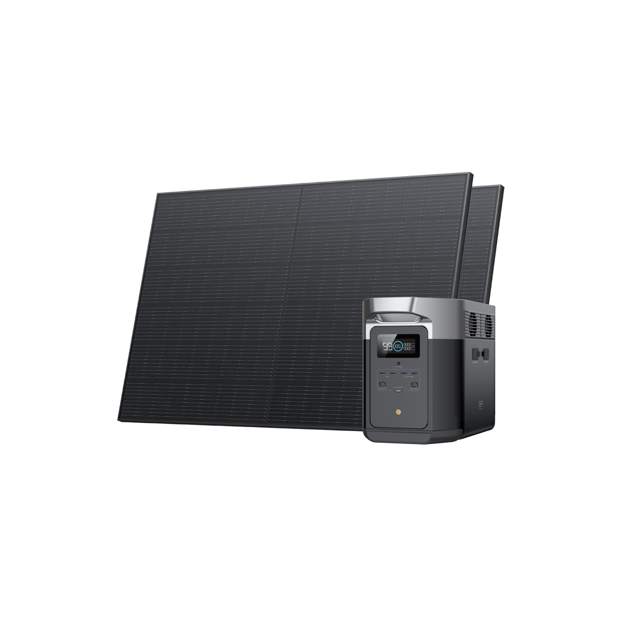 Generador solar EcoFlow DELTA Max (FV 400 W x 2 rígido)  EcoFlow Europe DELTA Max 2000 Without Extra Battery 