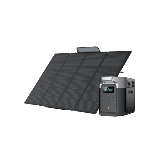 Generador solar EcoFlow DELTA Max (PV400W portátil)  EcoFlow 1*400 W + DELTA Max 2000  