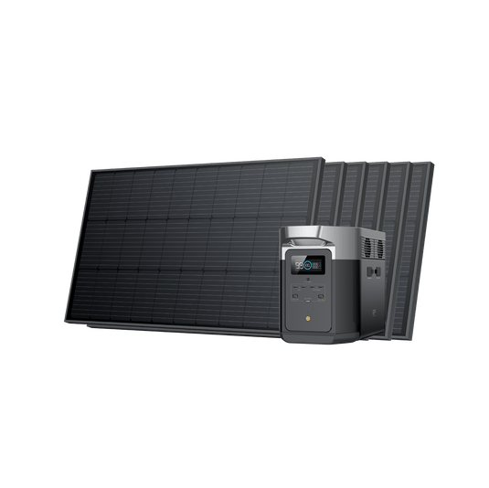 Generador solar EcoFlow DELTA Max (FV 100 W rígido)  EcoFlow DELTA Max 2000 6 Sin Batería Adicional