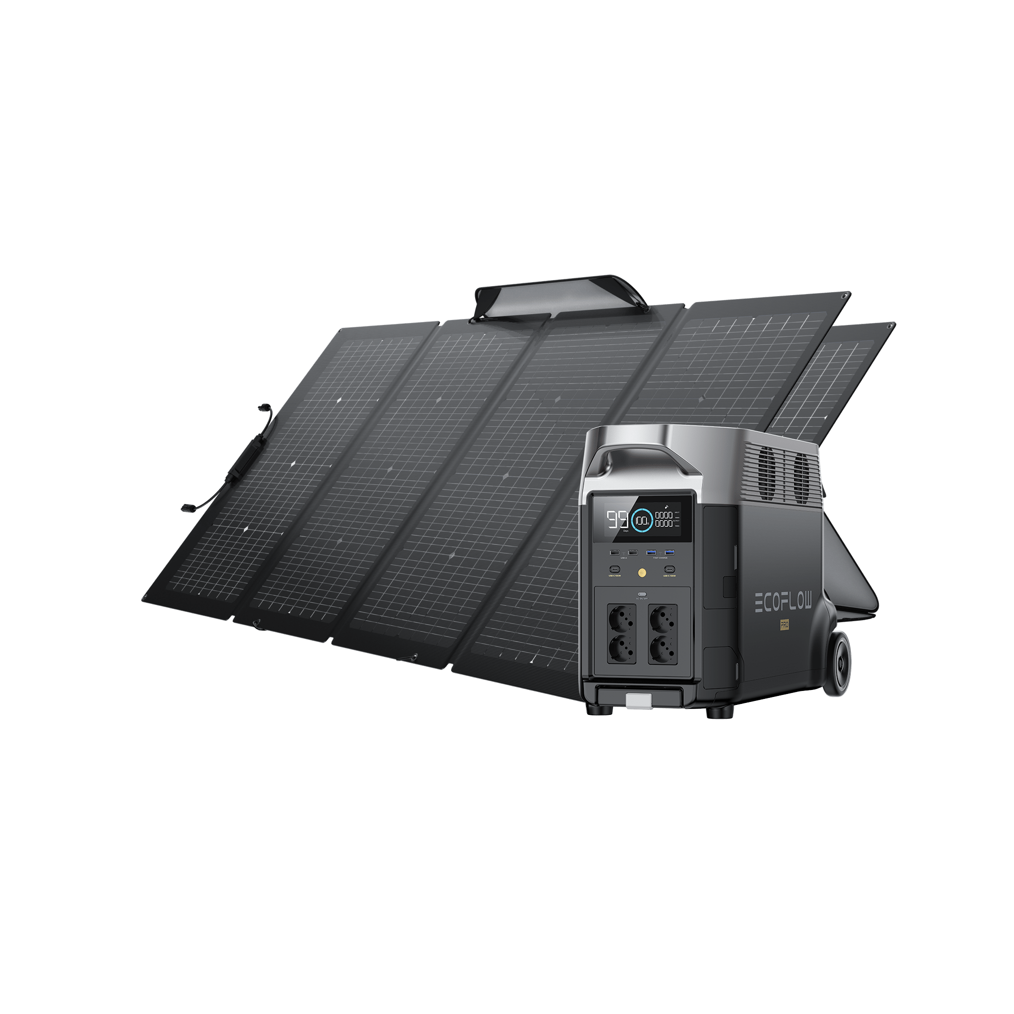 Generador solar EcoFlow DELTA Pro (FV 220 W）  EcoFlow Europe 2*220 W + DELTA Pro  