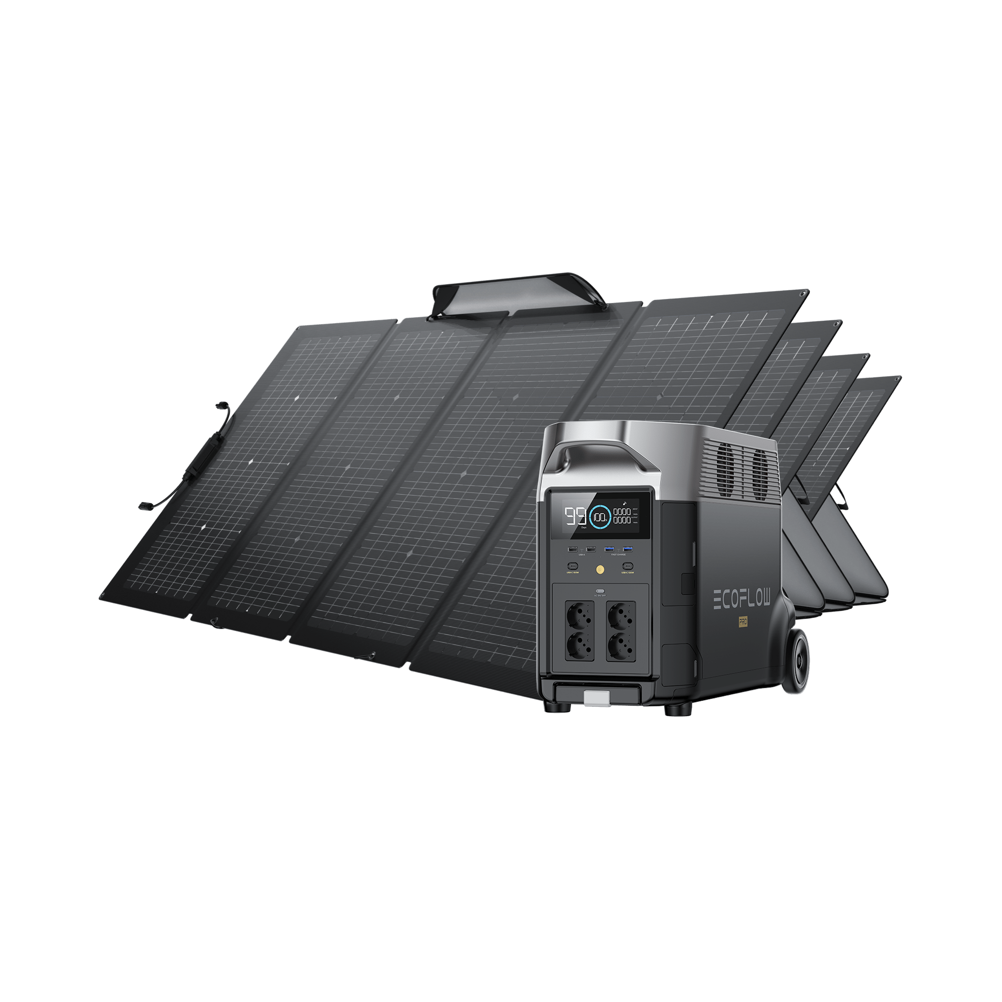 Generador solar EcoFlow DELTA Pro (FV 220 W）  EcoFlow Europe 4*220 W + DELTA Pro  