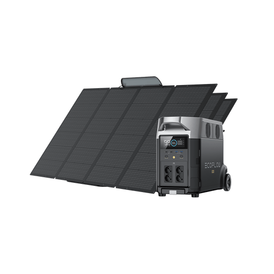 Generador solar EcoFlow DELTA Pro (PV400W portátil) Bundles EcoFlow 3*400 W + DELTA Pro  